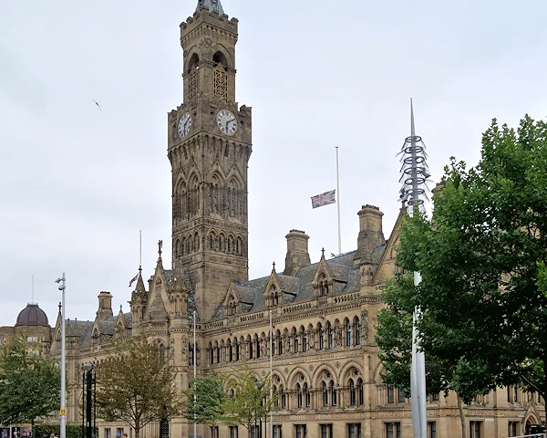 Bradford City Hall, West Yorkshire.