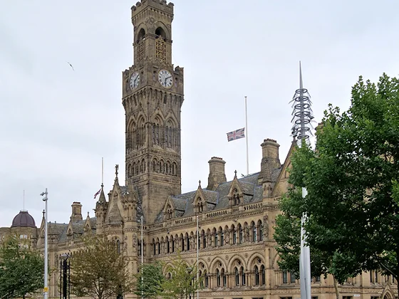 Bradford City Hall, West Yorkshire.