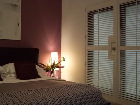 Shutters fitted to French doors.