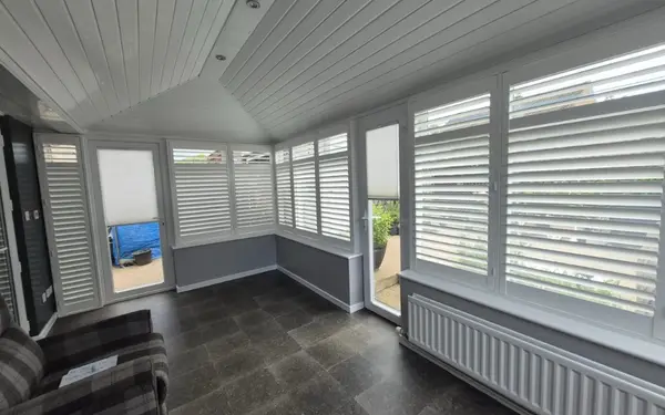 Lounge bay and conservatory shutters in Harrogate, Harrogate, North Yorkshire