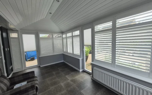 Lounge bay and conservatory shutters in Harrogate, Harrogate, North Yorkshire