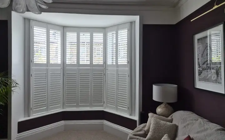 Tier-on-tier bay shutters in Harrogate, Harrogate, North Yorkshire