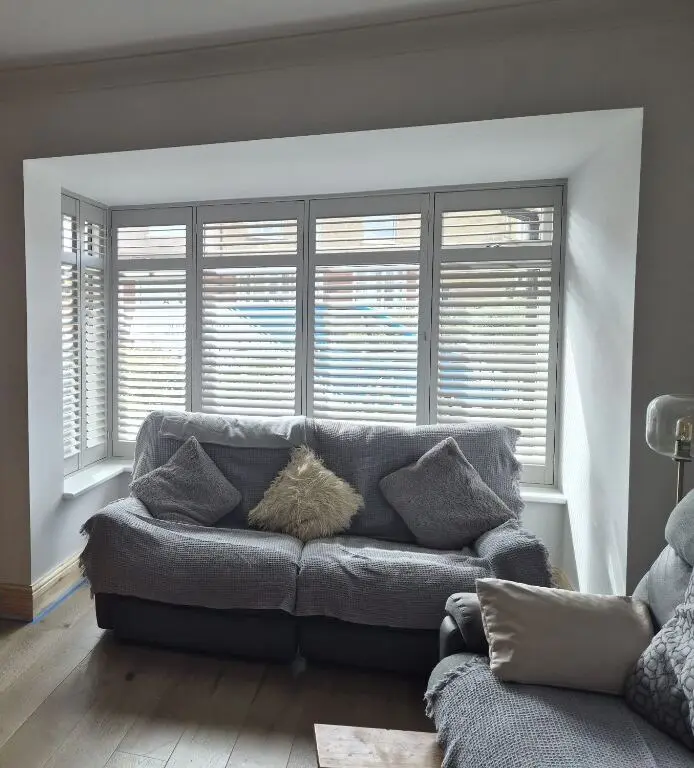 Lounge bay and hallway shutters in Huddersfield