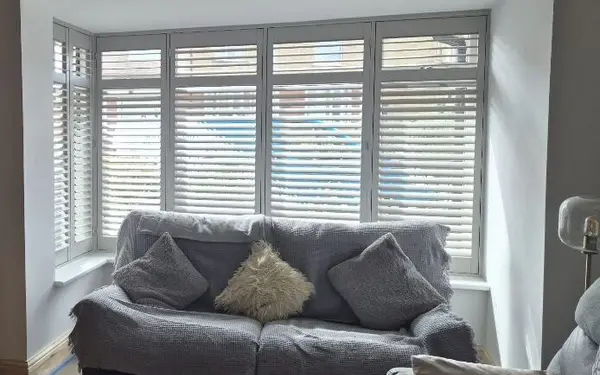 Lounge bay and hallway shutters in Huddersfield, Huddersfield, West Yorkshire