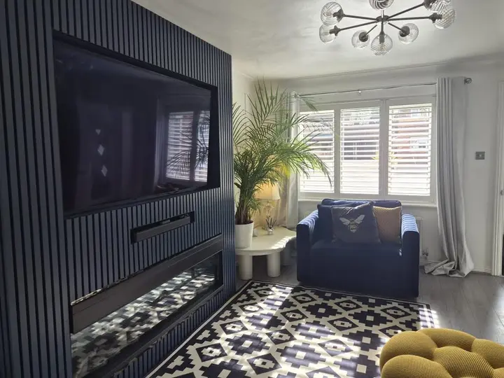 Lounge plantation shutters in Leeds