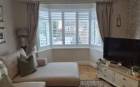 Lounge and bedroom bay shutters in Pontefract — Pontefract, West Yorkshire