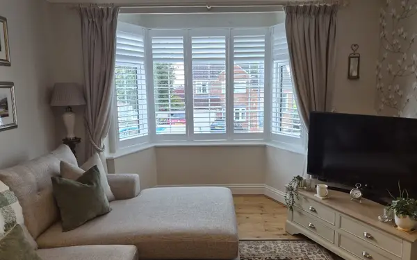 Lounge and bedroom bay shutters in Pontefract, Pontefract, West Yorkshire