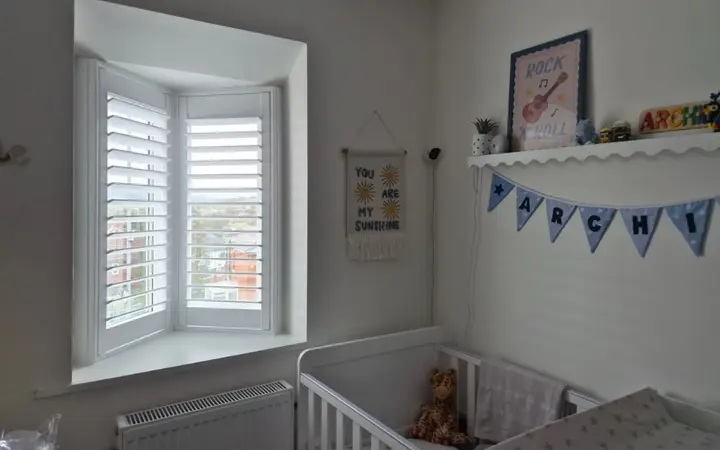 Shaped shutters for V windows and bay in Rawdon, Leeds, Rawdon, Leeds