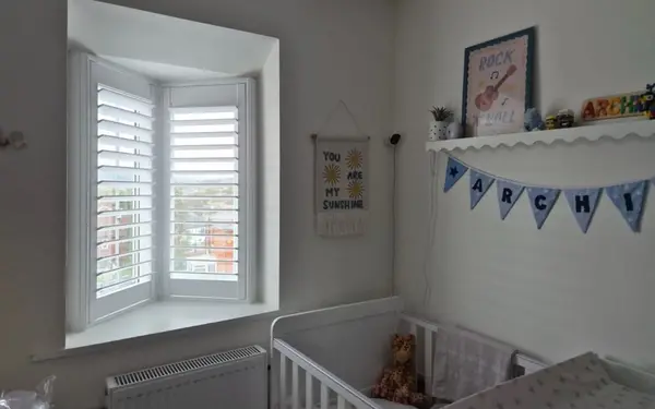 Shaped shutters for V windows and bay in Rawdon, Leeds, Rawdon, Leeds