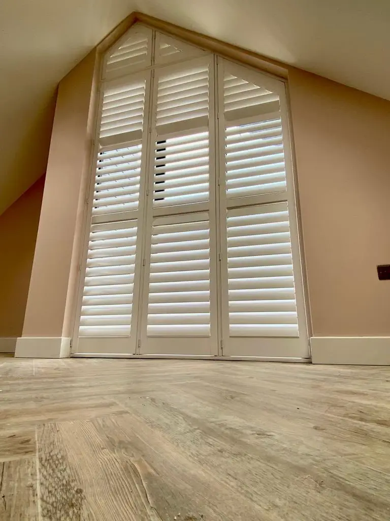 Special Shaped Shutters fitted in a Yorkshire home
