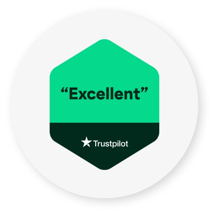 Rated Excellent on Trustpilot badge