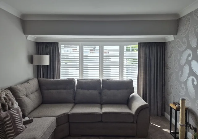 Lounge bay and kitchen shutters in Wakefield, Wakefield, West Yorkshire