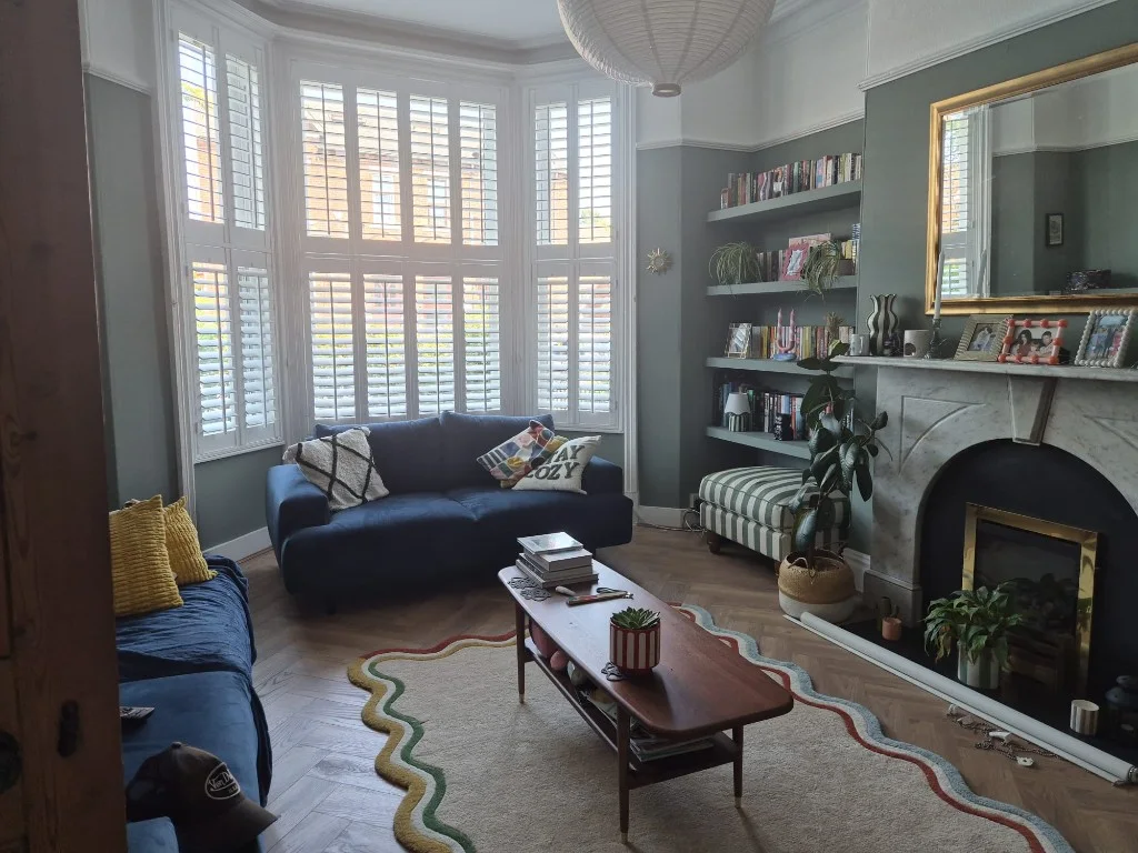 Tier-on-tier bay shutters in Wakefield